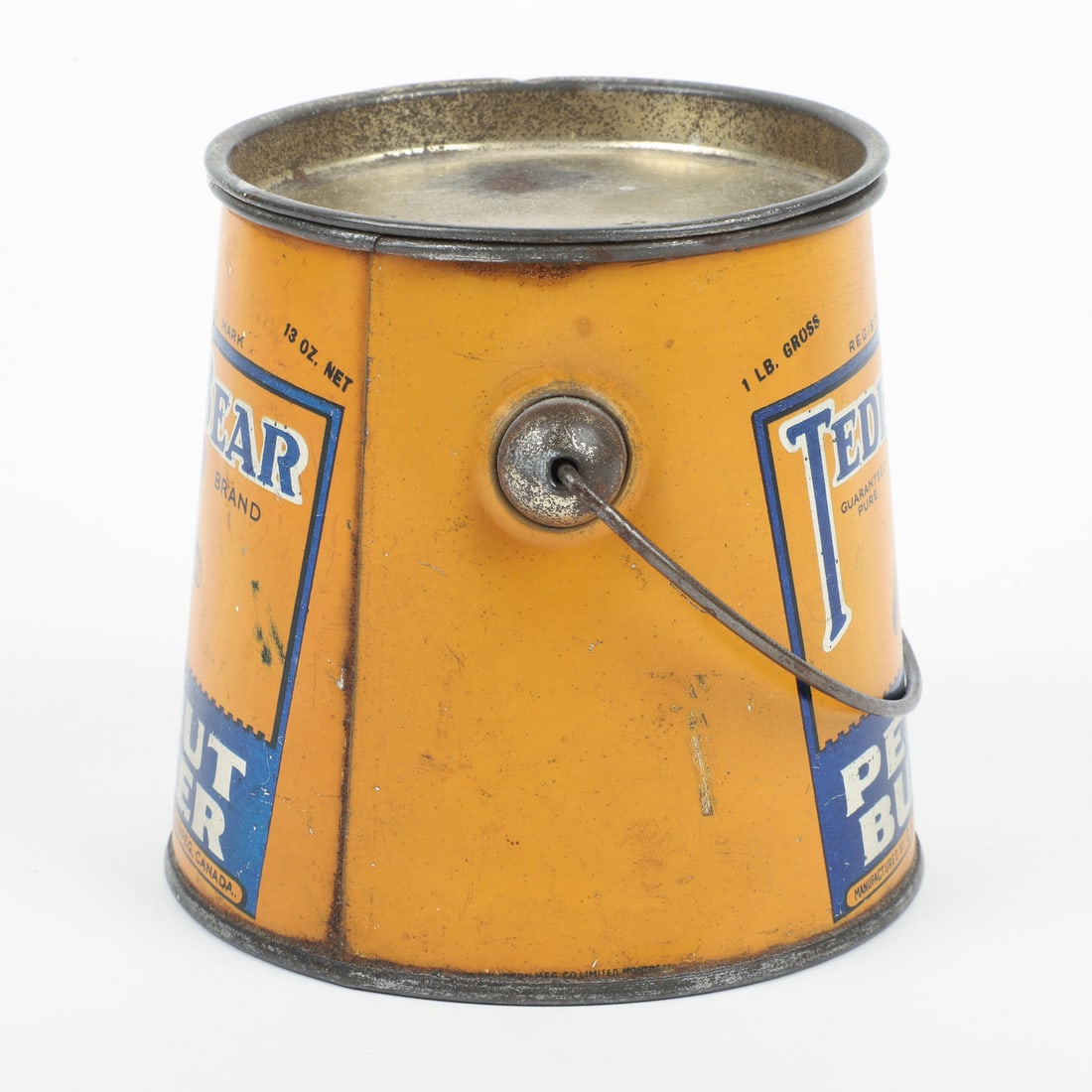 C. & J. Jones, Winnipeg Teddy Bear 1Lb Peanut Butter Tin - 4