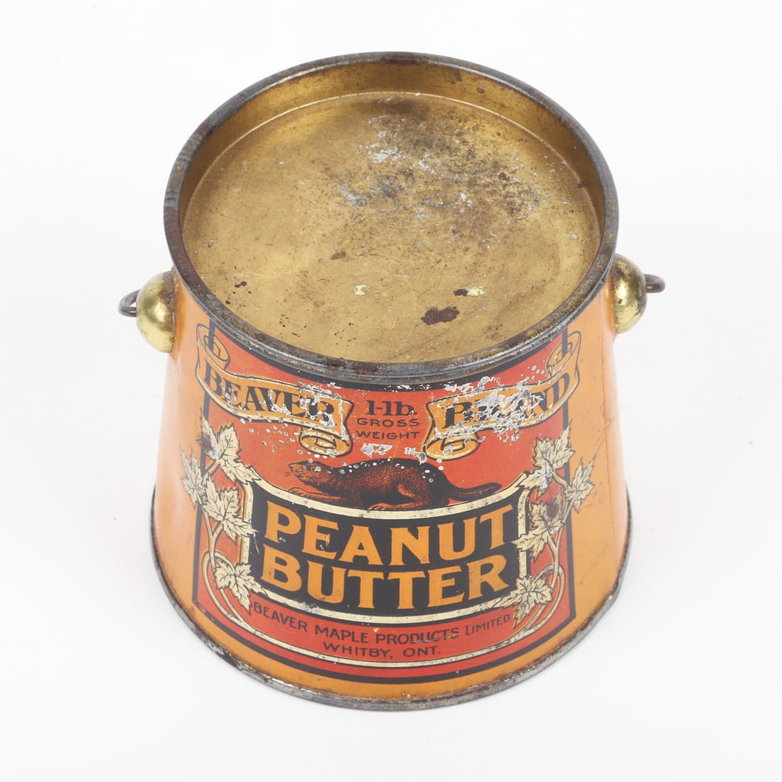 Beaver Brand 1LB Peanut Butter Tin - 2