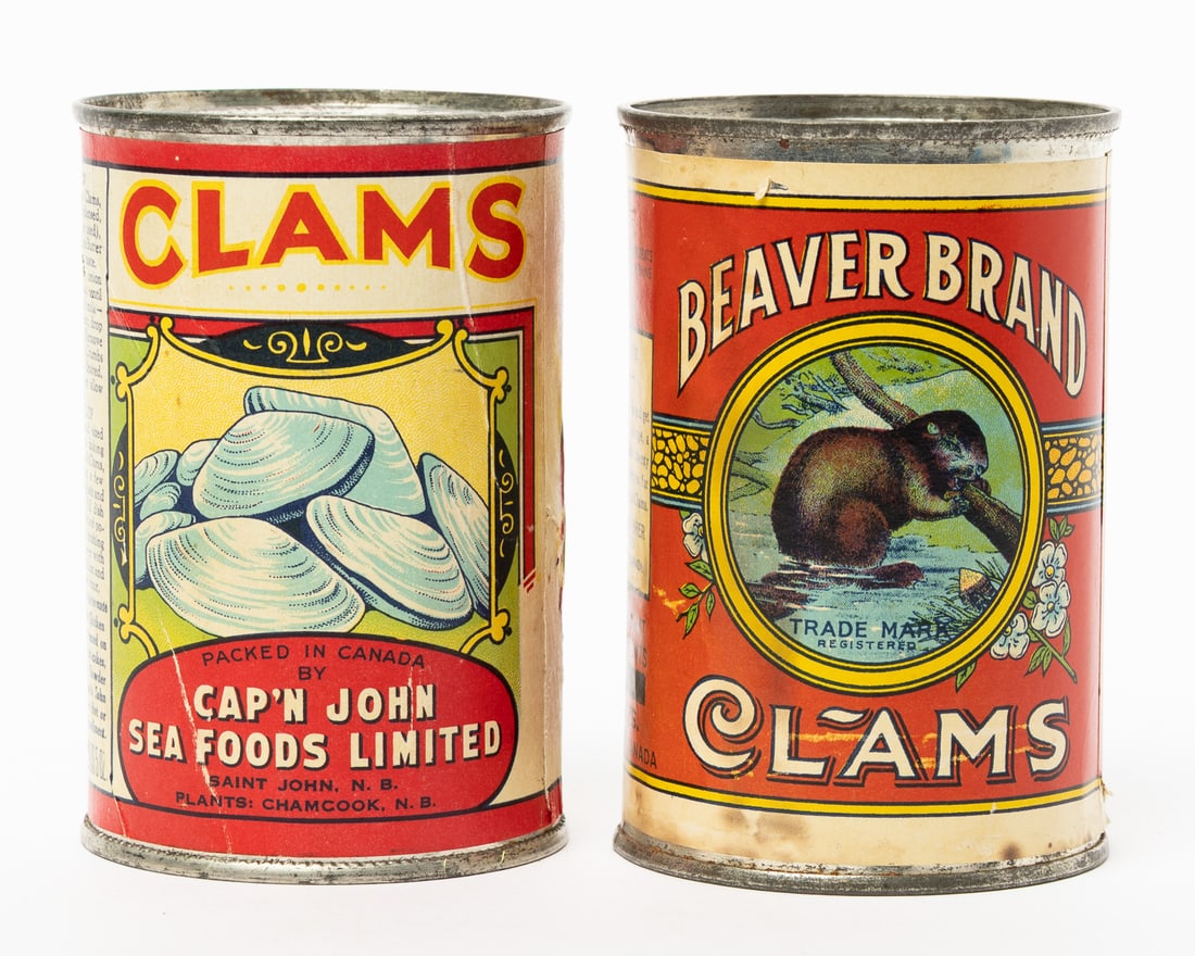 Cap'n John and Beaver Brand 5oz Clam Tins - 2