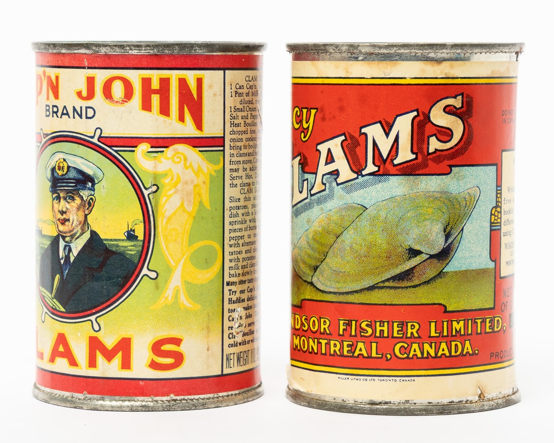 Cap'n John and Beaver Brand 5oz Clam Tins - 4