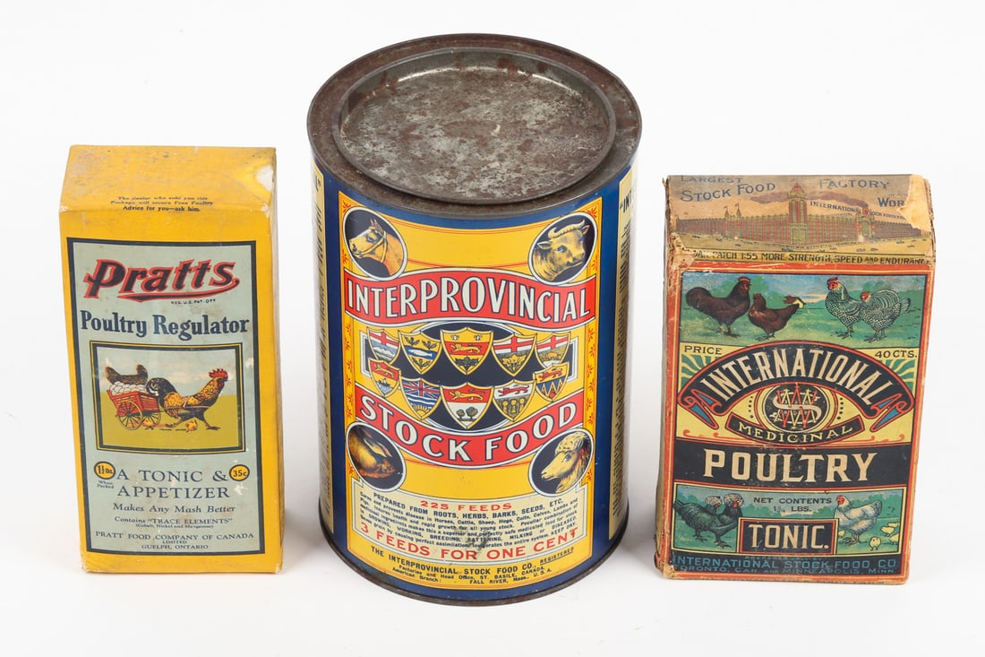 Poultry Tonic & Stock Food Tin and Boxes - 2