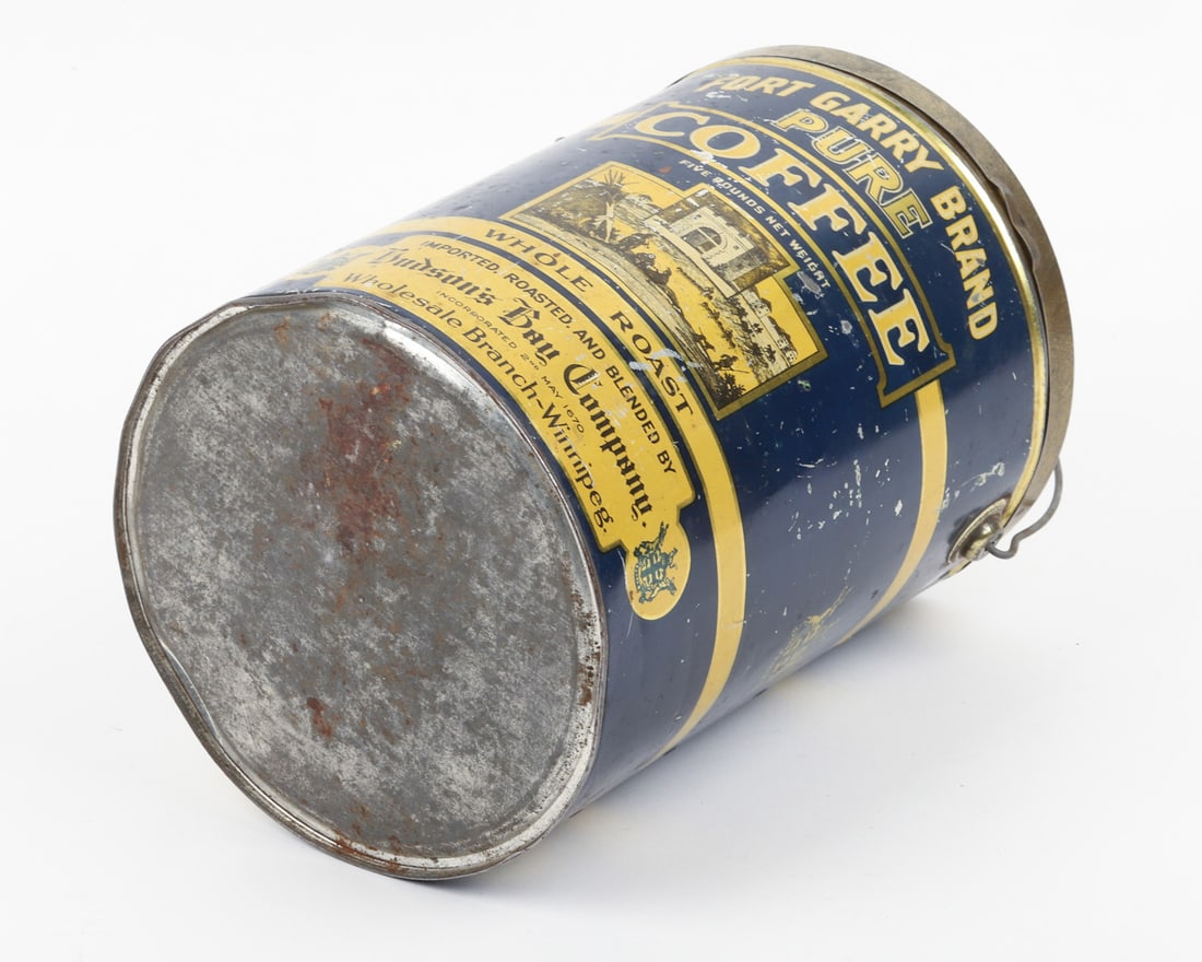 Hudsons Bay Fort Garry Brand 5 LB Coffee Tin - 7