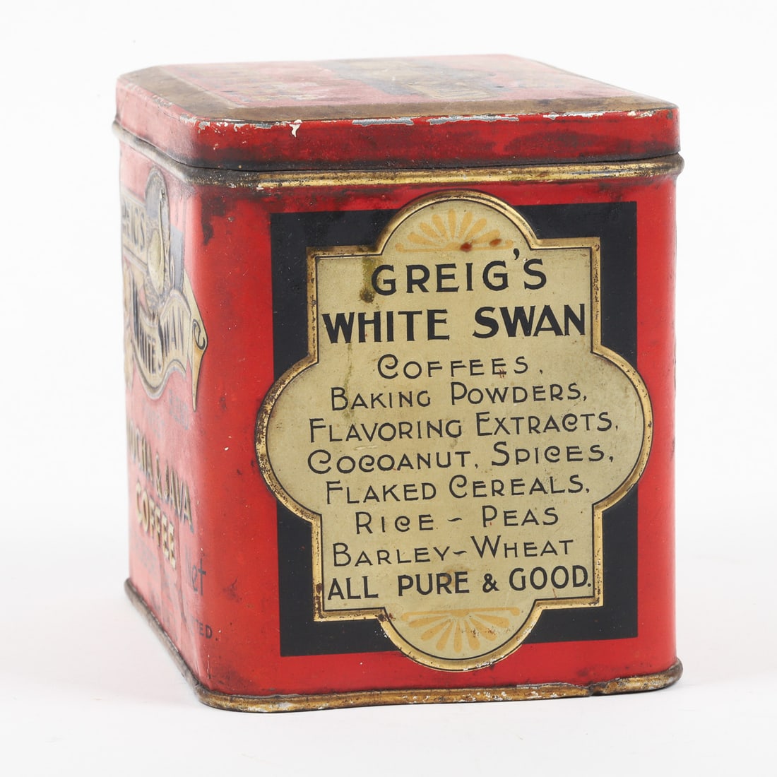 Greig's White Swan Coffee Tin - 4