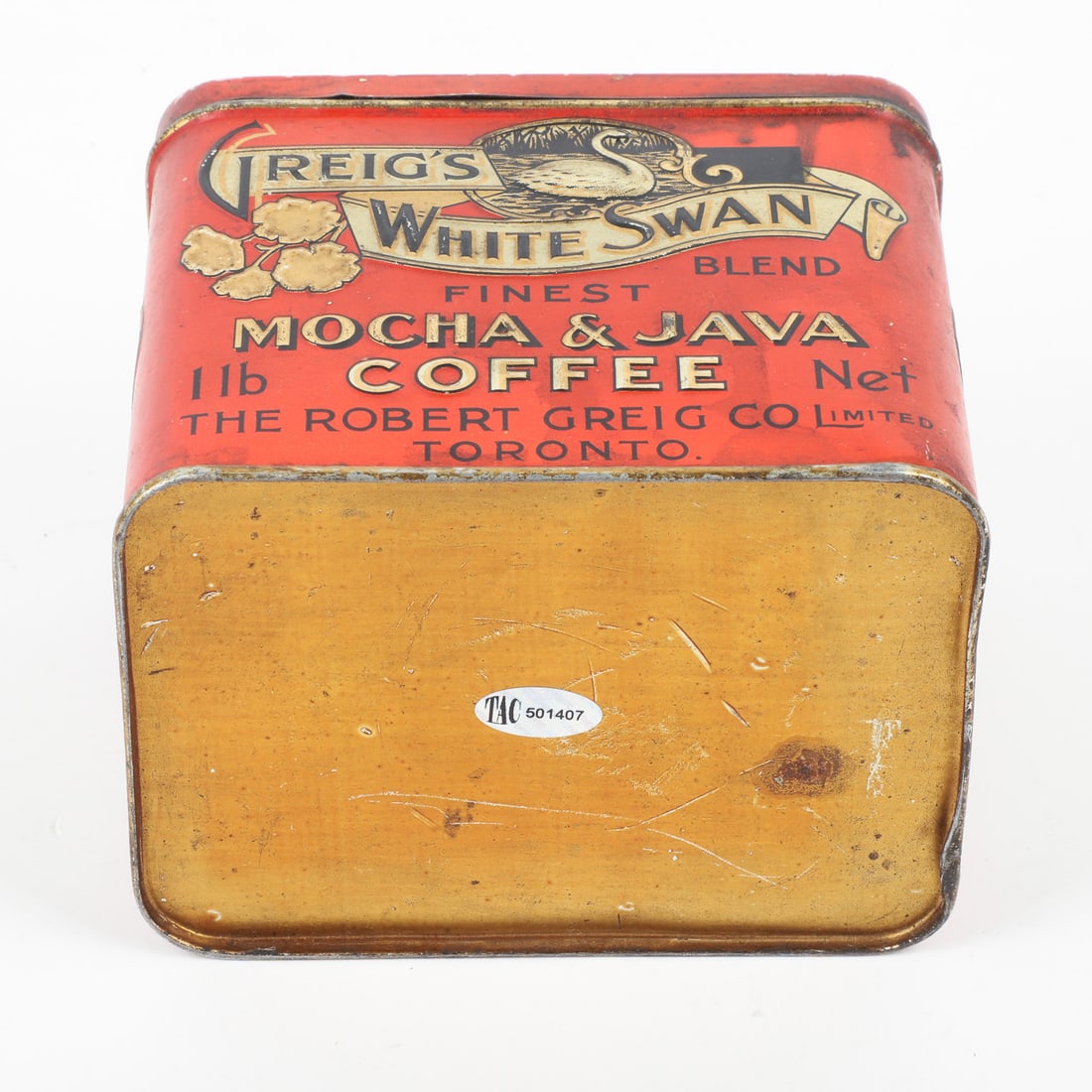 Greig's White Swan Coffee Tin - 9