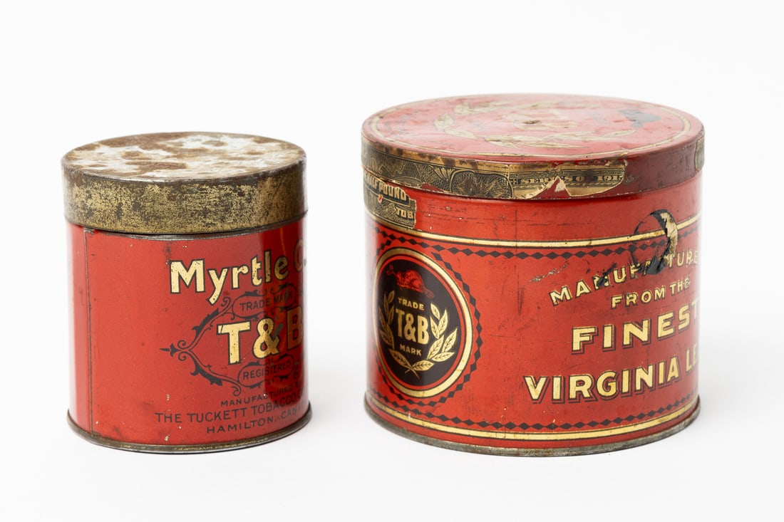Tucketts T&B Myrtle Cut Tobacco Tins - 10