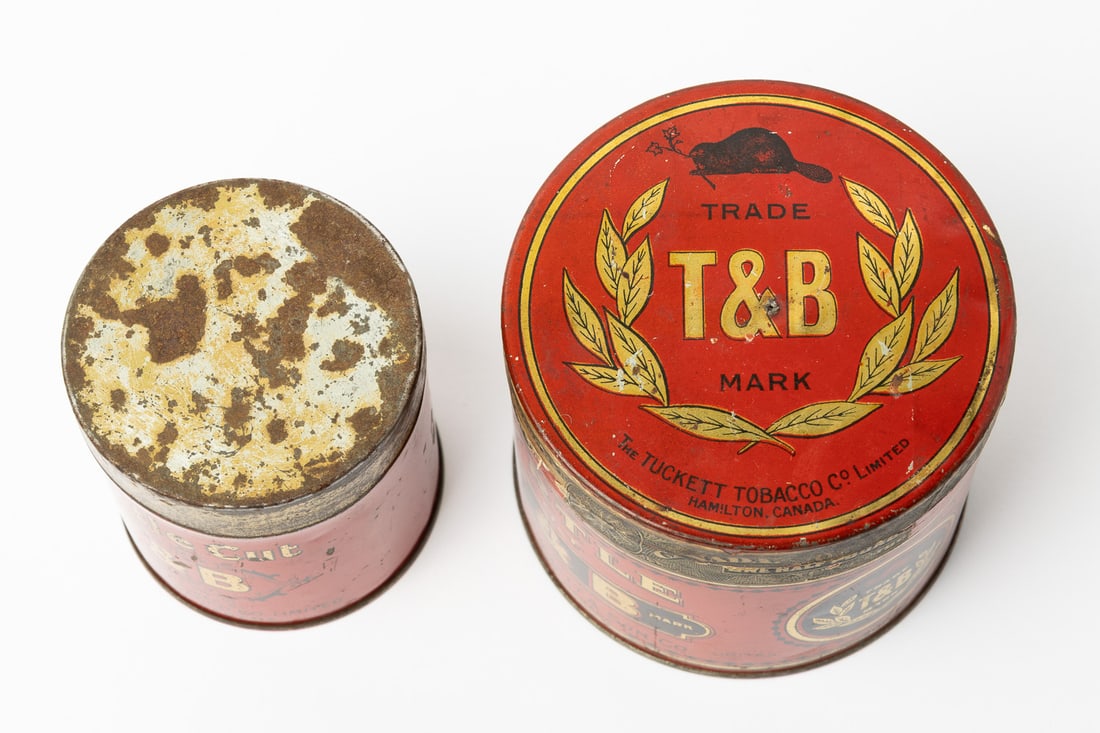 Tucketts T&B Myrtle Cut Tobacco Tins - 12