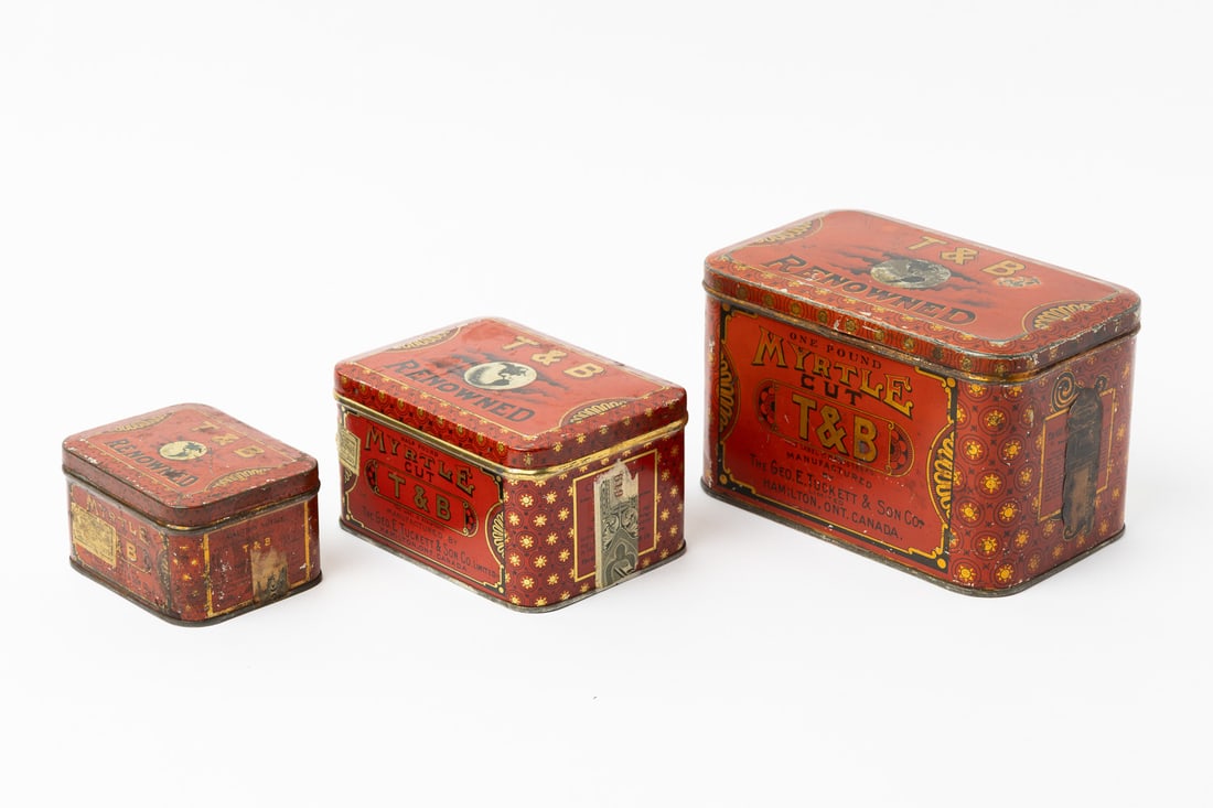 Tucketts T&B Myrtle Cut Tobacco Tins - 2