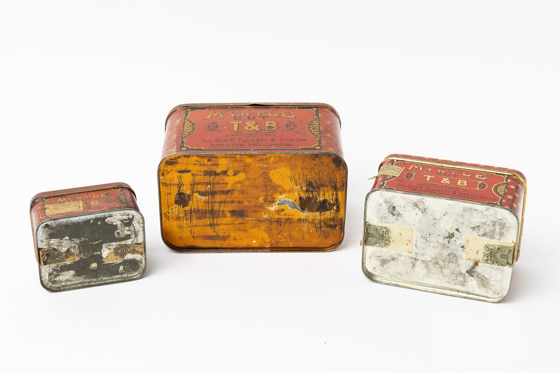 Tucketts T&B Myrtle Cut Tobacco Tins - 6
