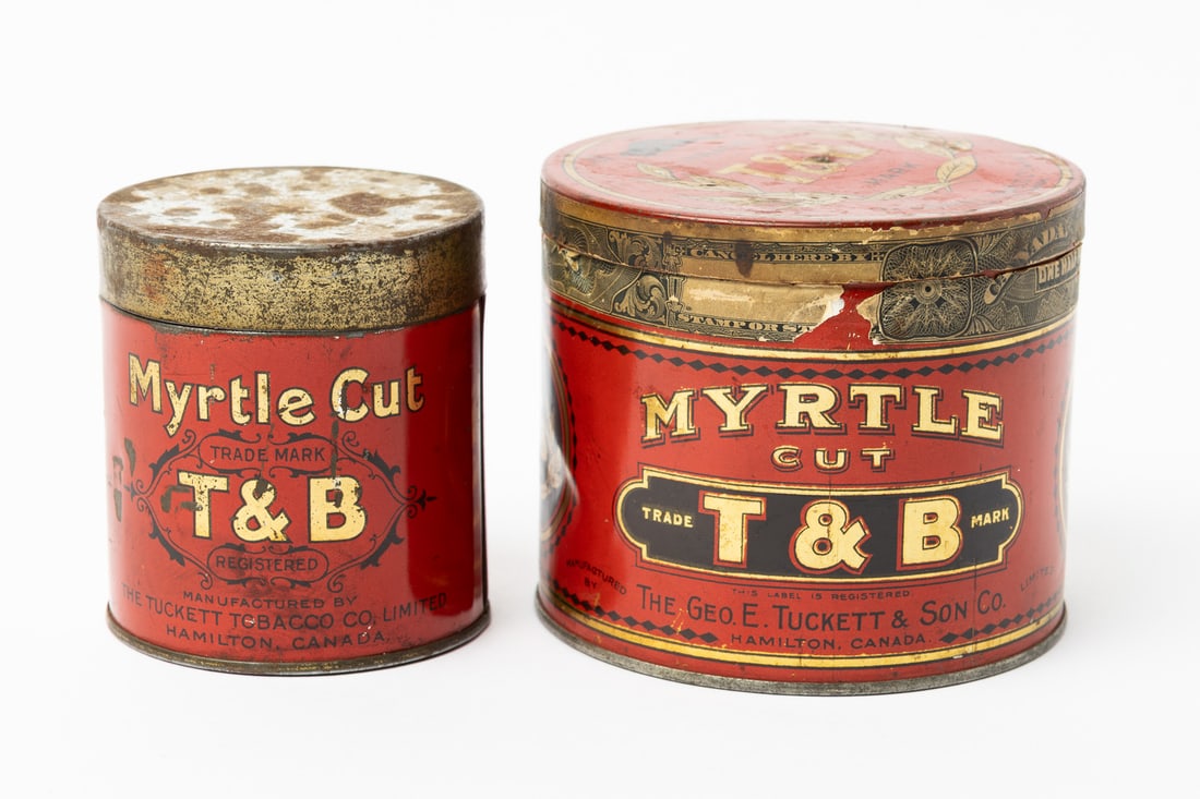 Tucketts T&B Myrtle Cut Tobacco Tins - 9