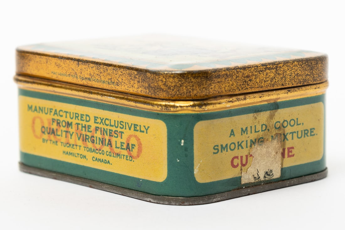 Tucketts Orinoco Tobacco 1/2 LB Canisters and 1/4 LB Box - 12