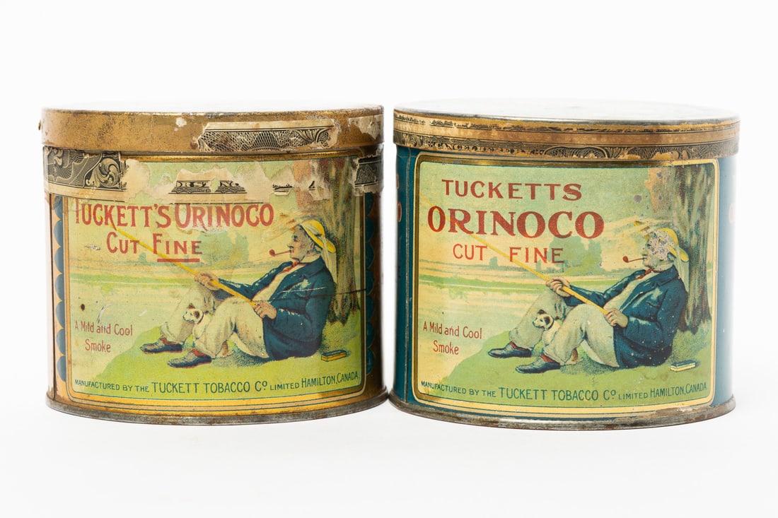 Tucketts Orinoco Tobacco 1/2 LB Canisters and 1/4 LB Box - 2