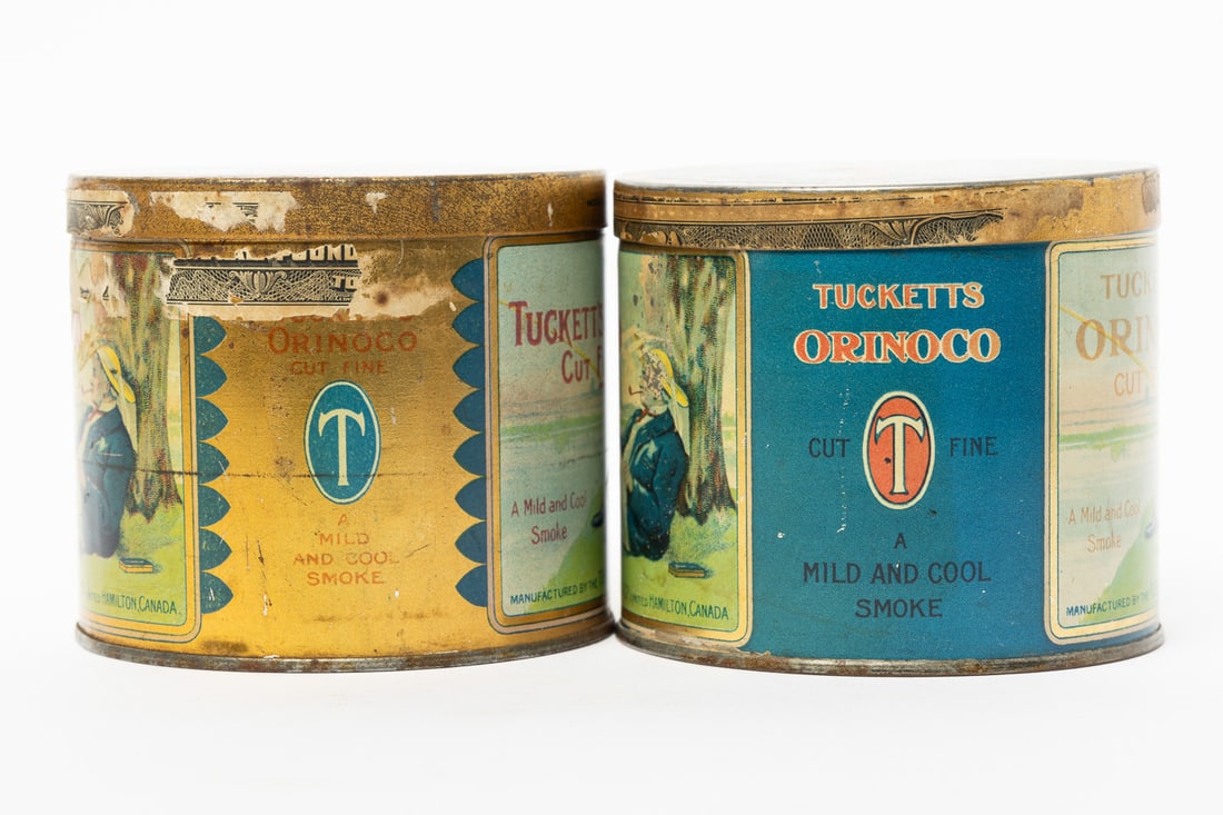 Tucketts Orinoco Tobacco 1/2 LB Canisters and 1/4 LB Box - 3