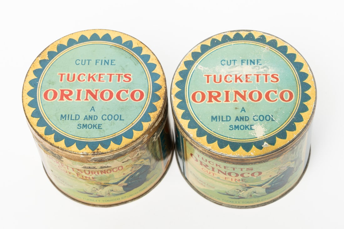 Tucketts Orinoco Tobacco 1/2 LB Canisters and 1/4 LB Box - 6