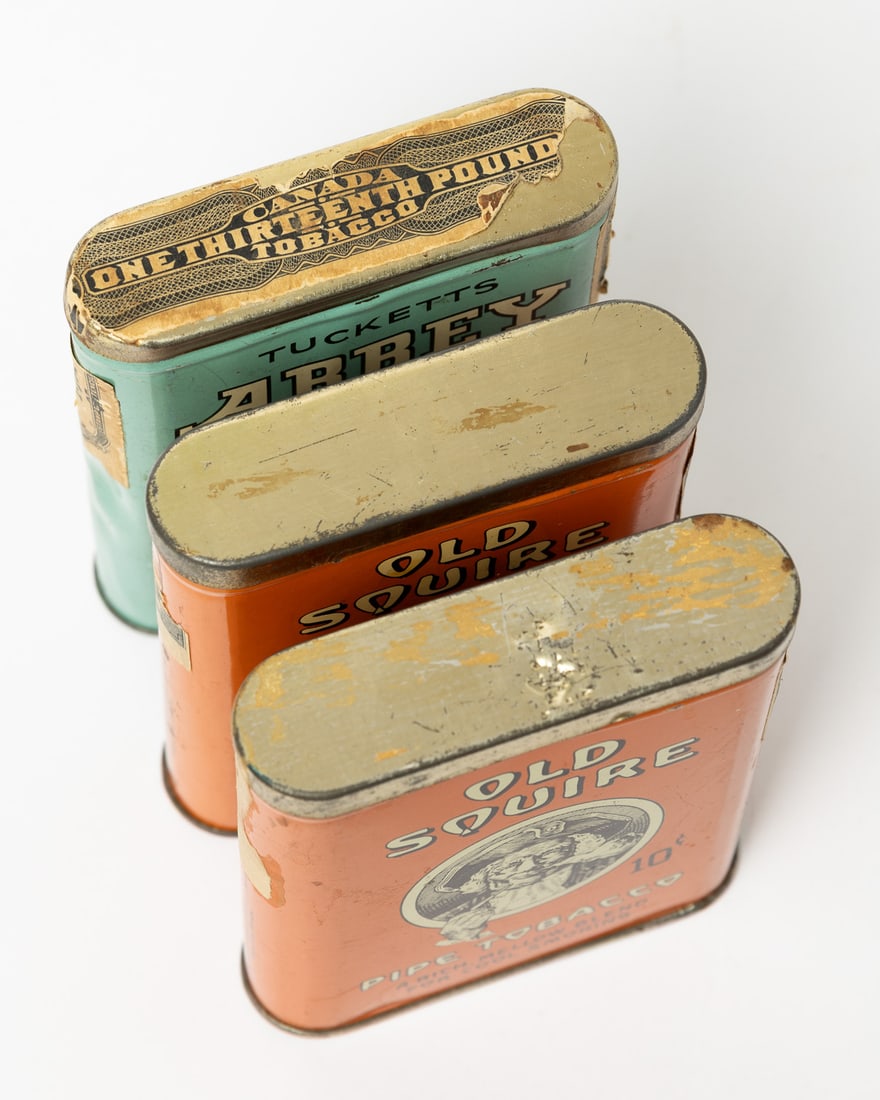 Tucketts Old Squire and Abbey Tobacco Pocket Tins and Box - 6