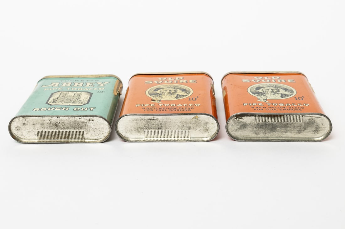 Tucketts Old Squire and Abbey Tobacco Pocket Tins and Box - 7