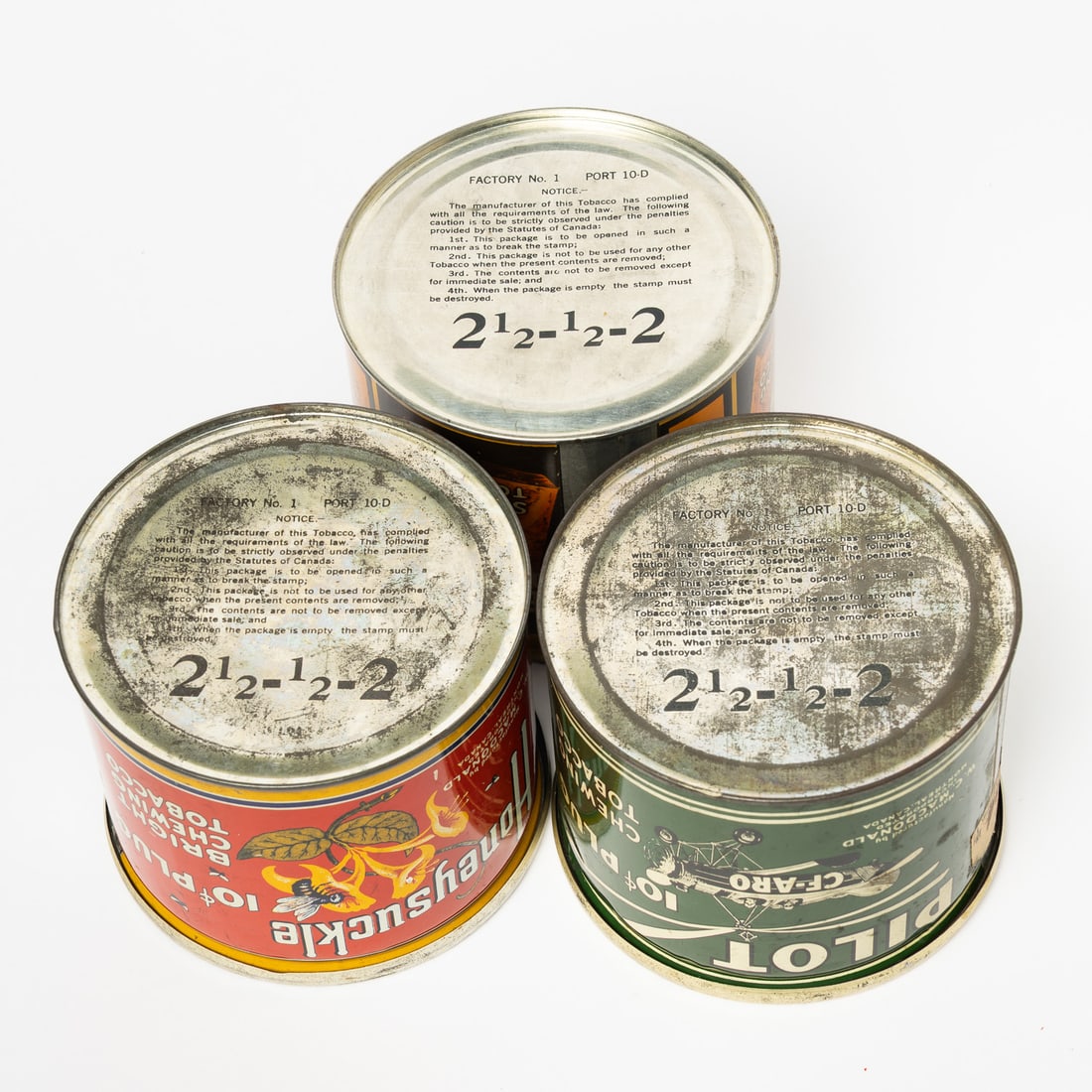 Macdonald Pilot, Brier and Honeysuckle Tobacco 2LB Canisters - 6