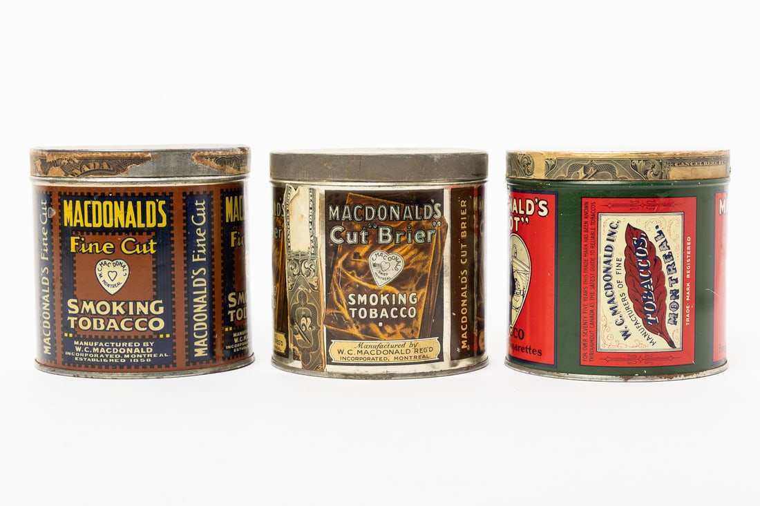MacDonald's Pilot, Cut Brier and Fine Cut 1/2 Pound Tins - 3