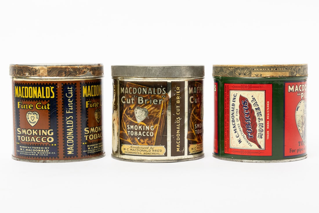 MacDonald's Pilot, Cut Brier and Fine Cut 1/2 Pound Tins - 5