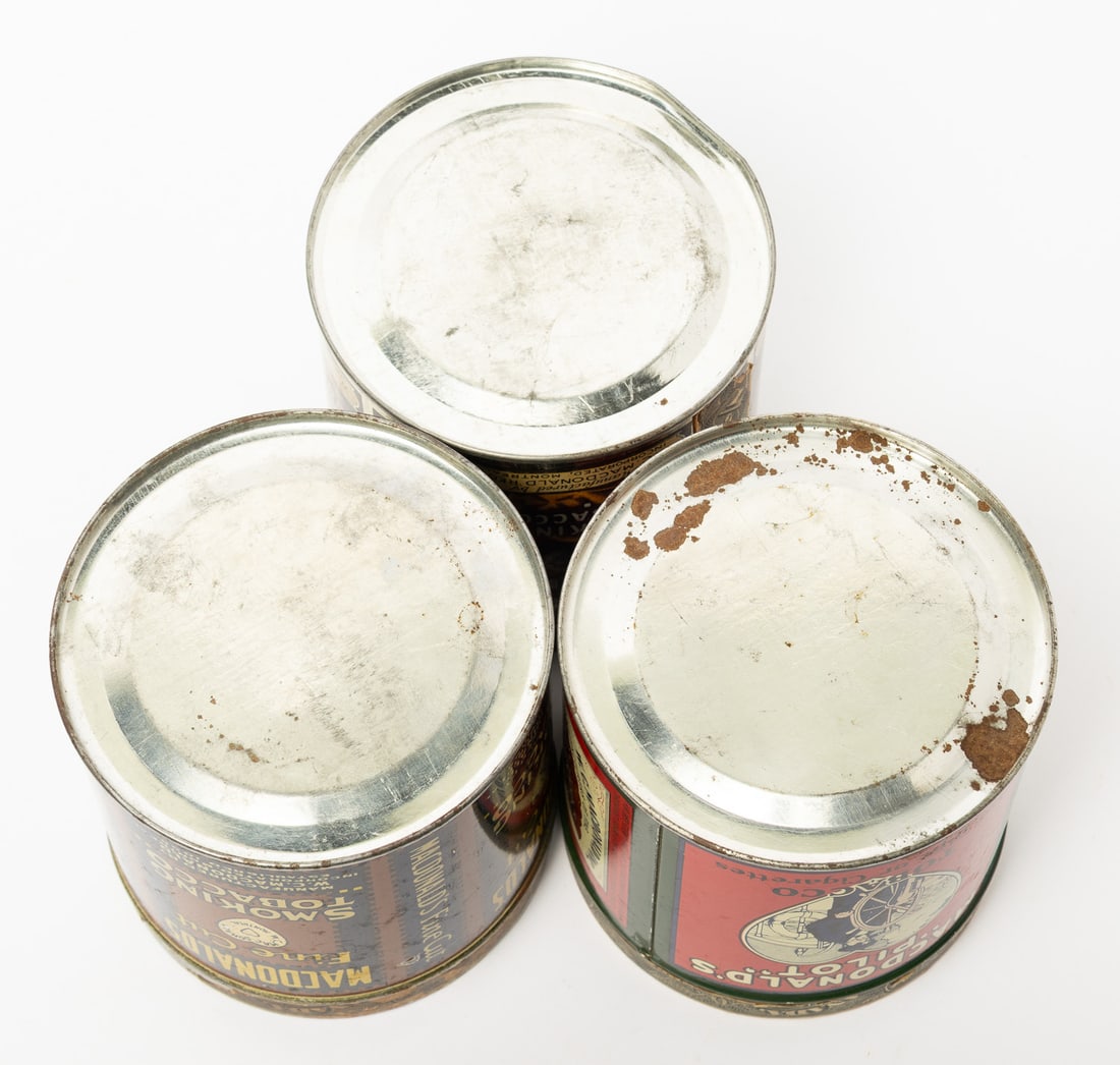 MacDonald's Pilot, Cut Brier and Fine Cut 1/2 Pound Tins - 7