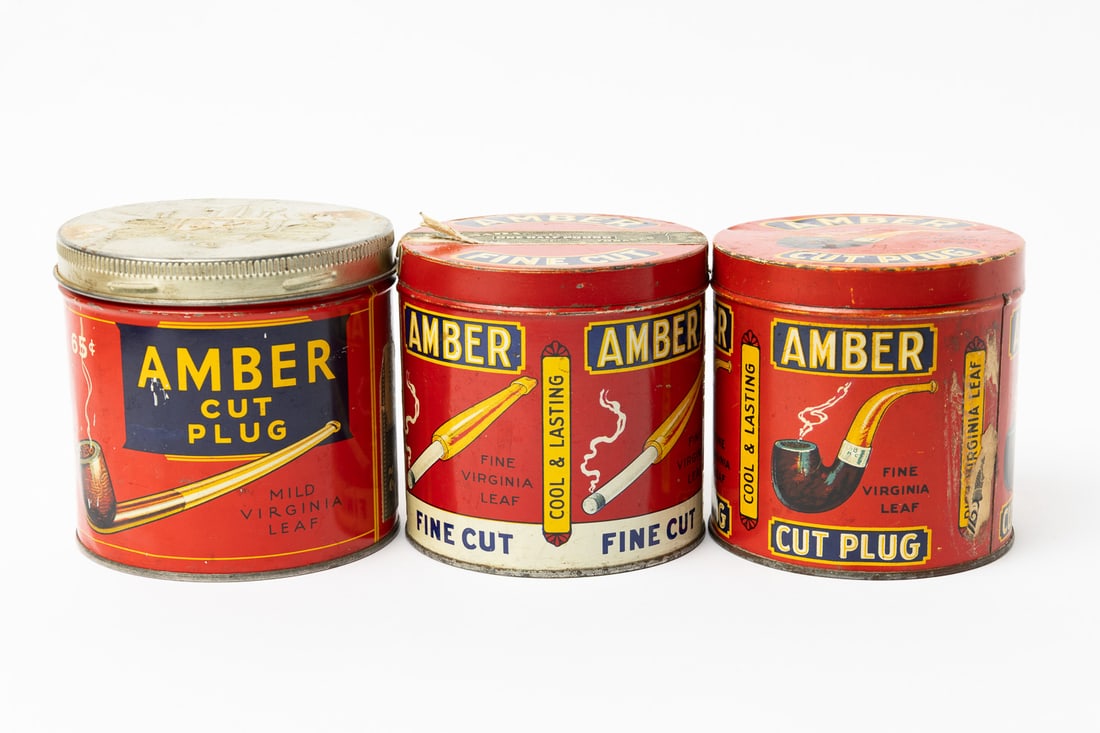 Houde's Amber Cut 1/2 LB Tobacco Canisters - 3