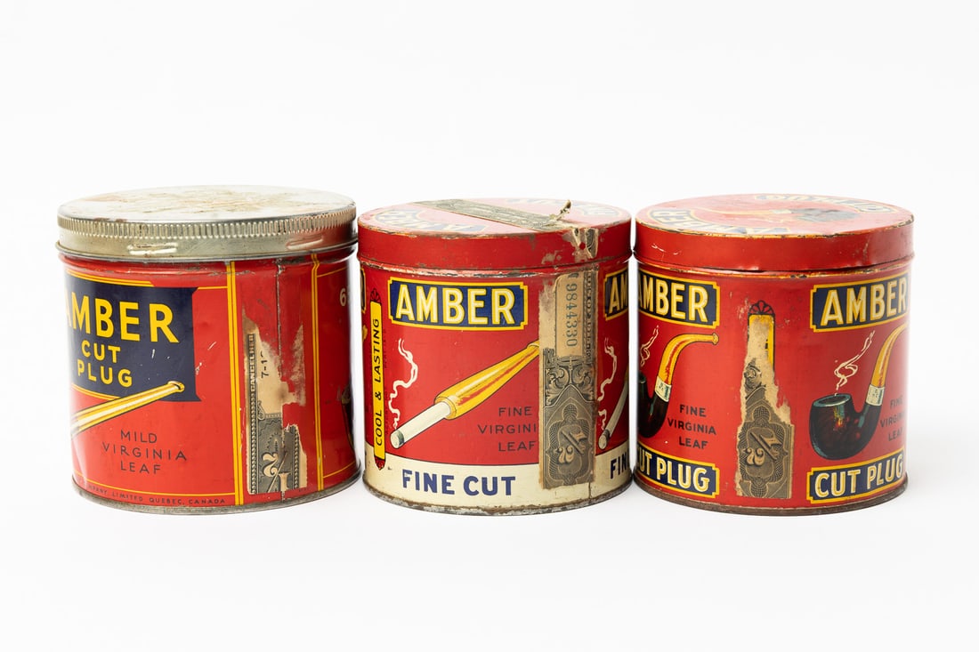 Houde's Amber Cut 1/2 LB Tobacco Canisters - 5