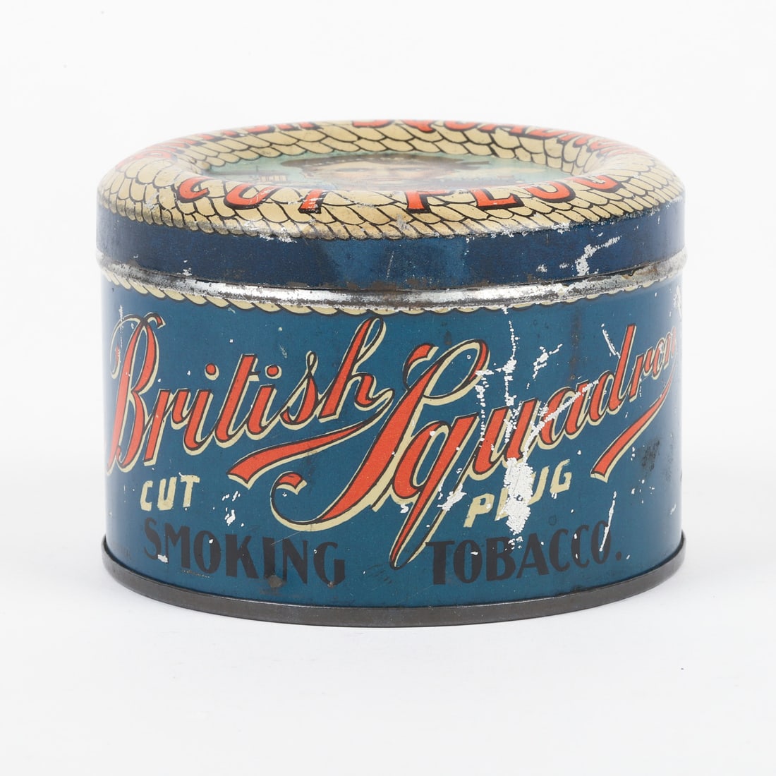 British Squadron Cut Plug Tobacco Canister - 3