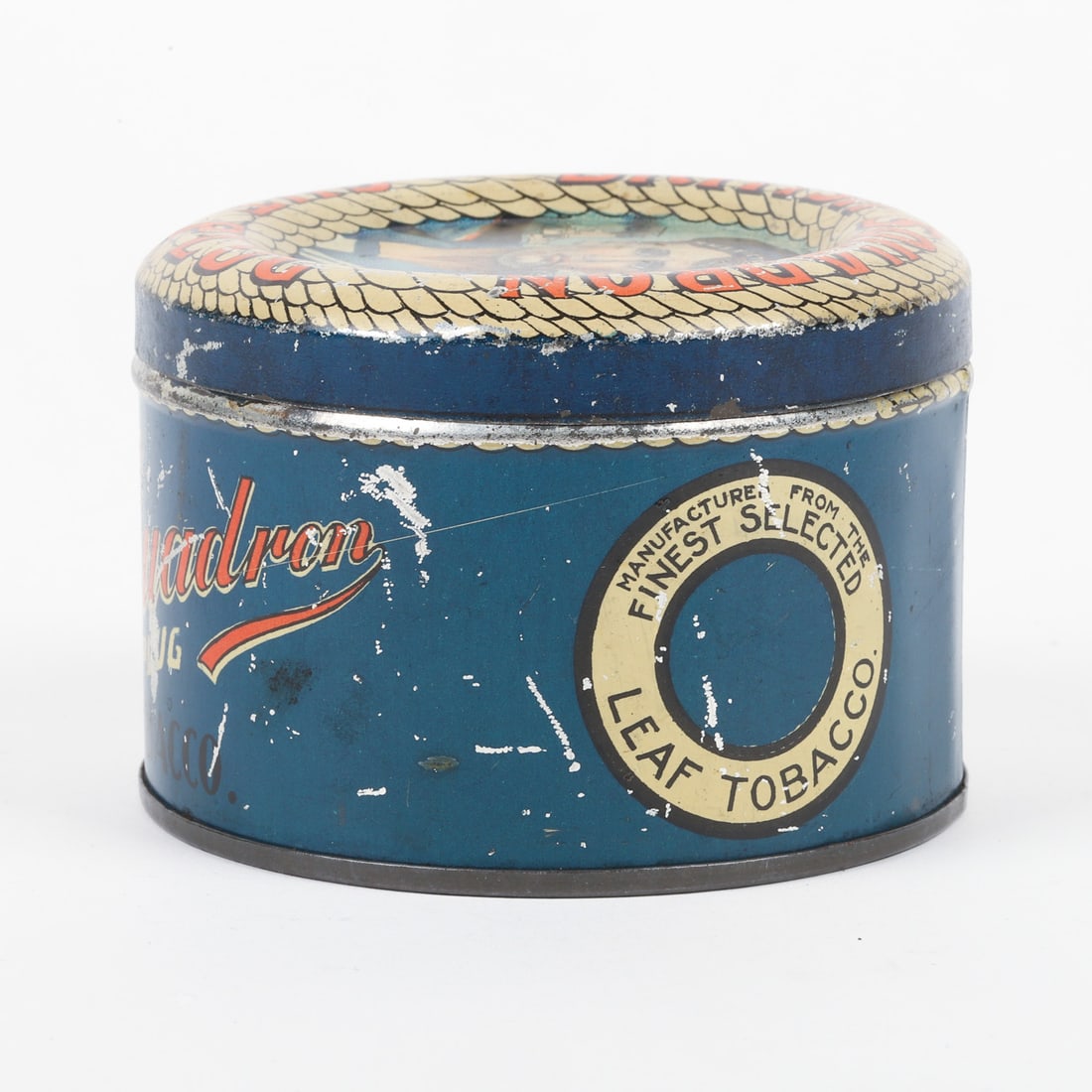 British Squadron Cut Plug Tobacco Canister - 4