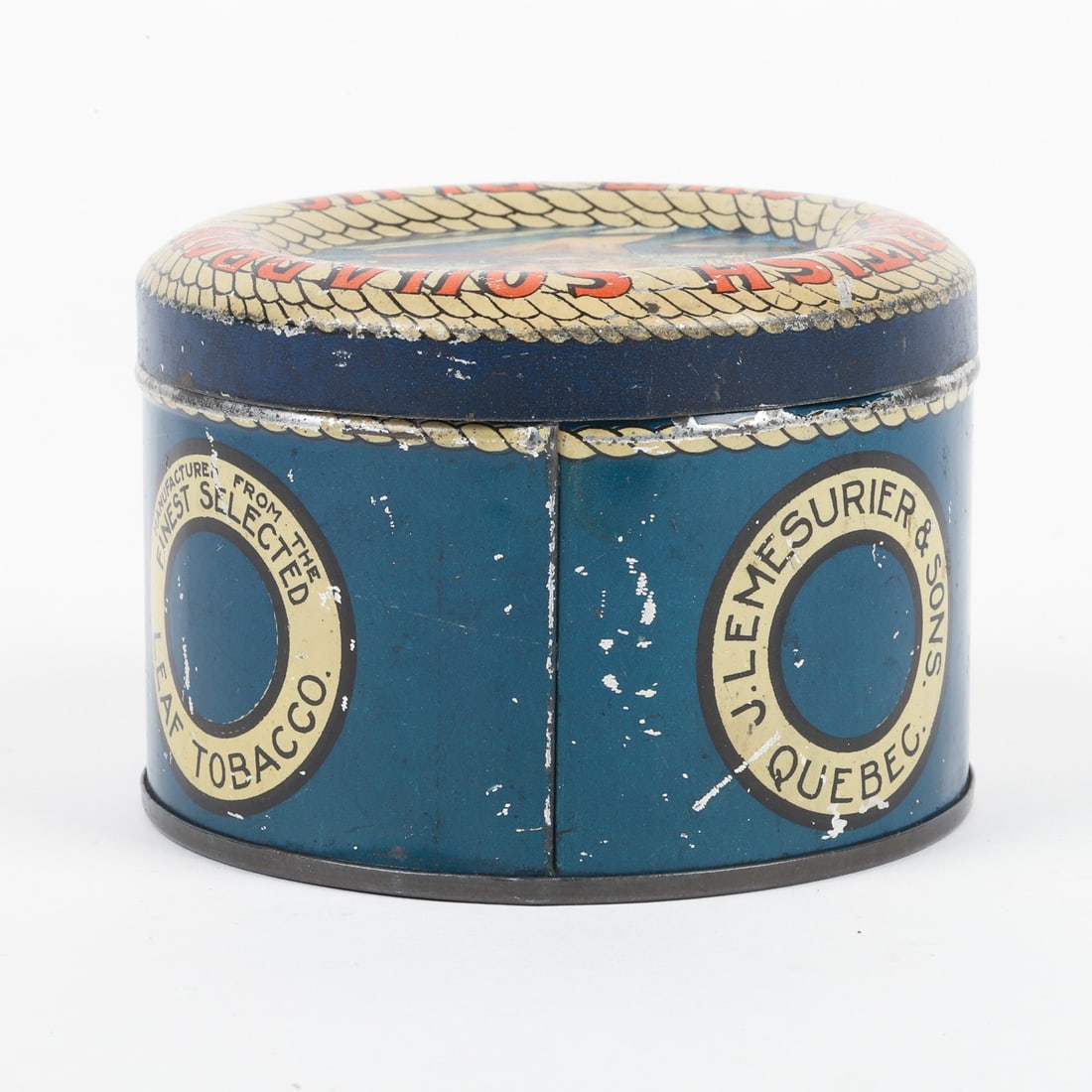 British Squadron Cut Plug Tobacco Canister - 5