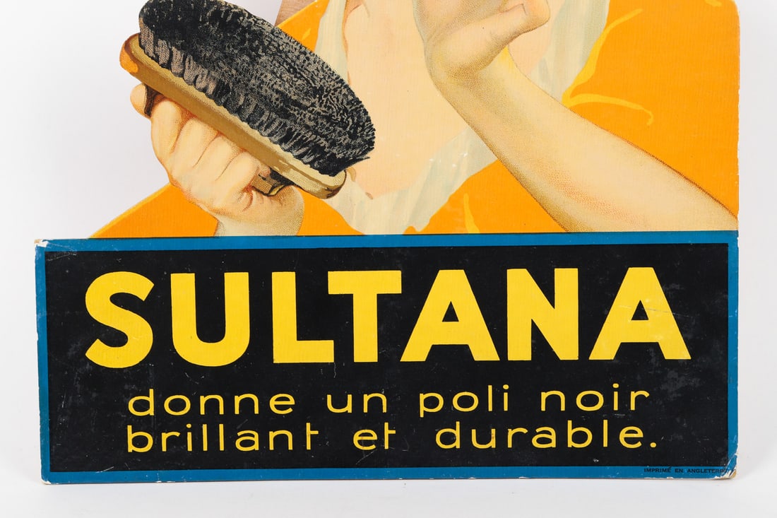 Sultana Stove Polish Store Counter Sign - 3