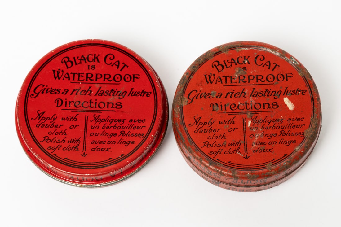 Black Cat Nonsuch Shoe Polish Tins - 5