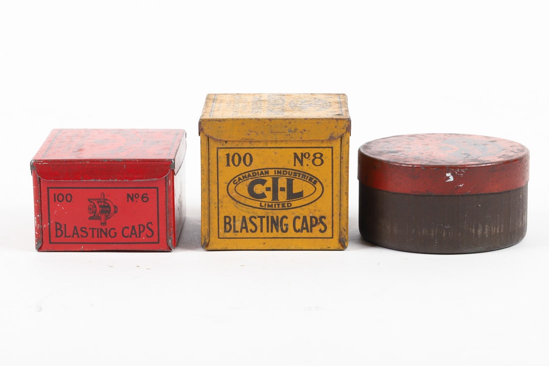 C-I-L, Snapshot and Dominion Cartridge Powder and Blasting Cap Tins - 10