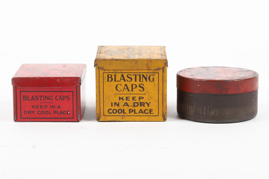 C-I-L, Snapshot and Dominion Cartridge Powder and Blasting Cap Tins - 12