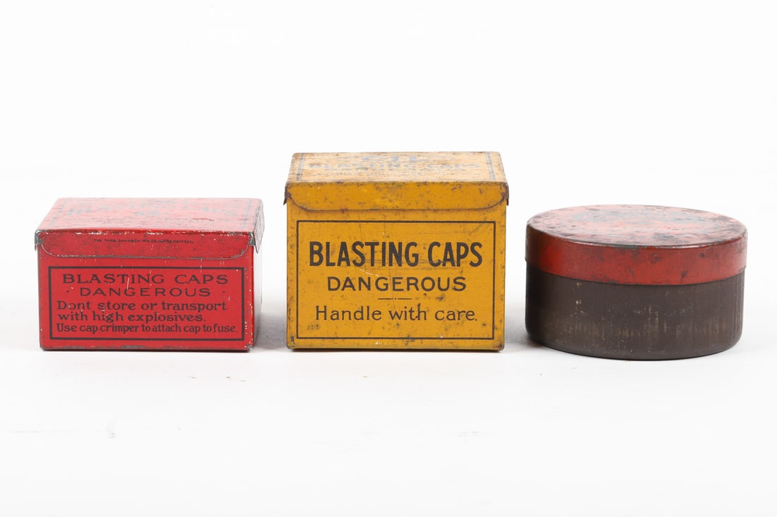 C-I-L, Snapshot and Dominion Cartridge Powder and Blasting Cap Tins - 9