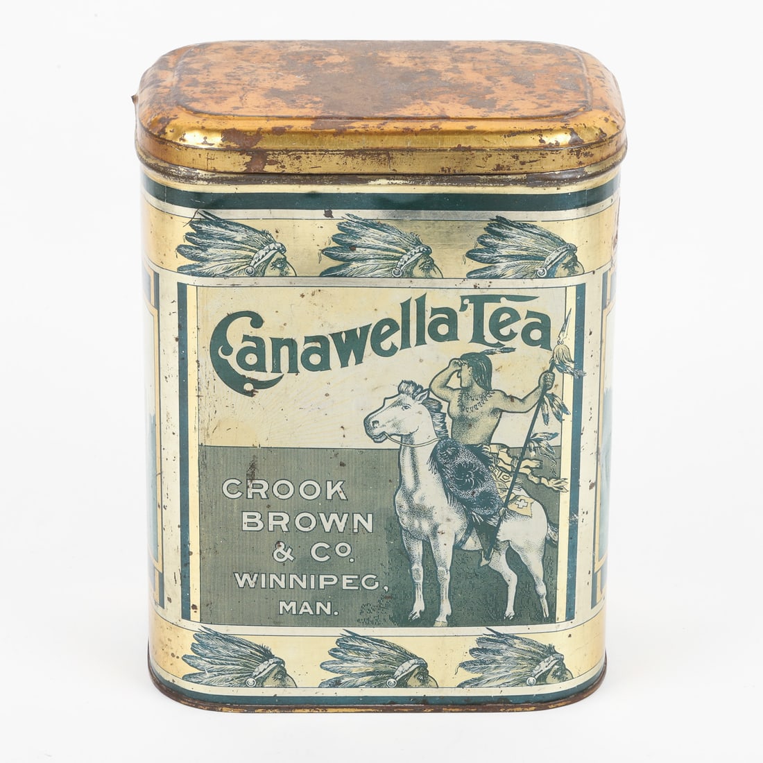 Crook Brown & Co., Winnipeg Canawella Tea Tin - 2