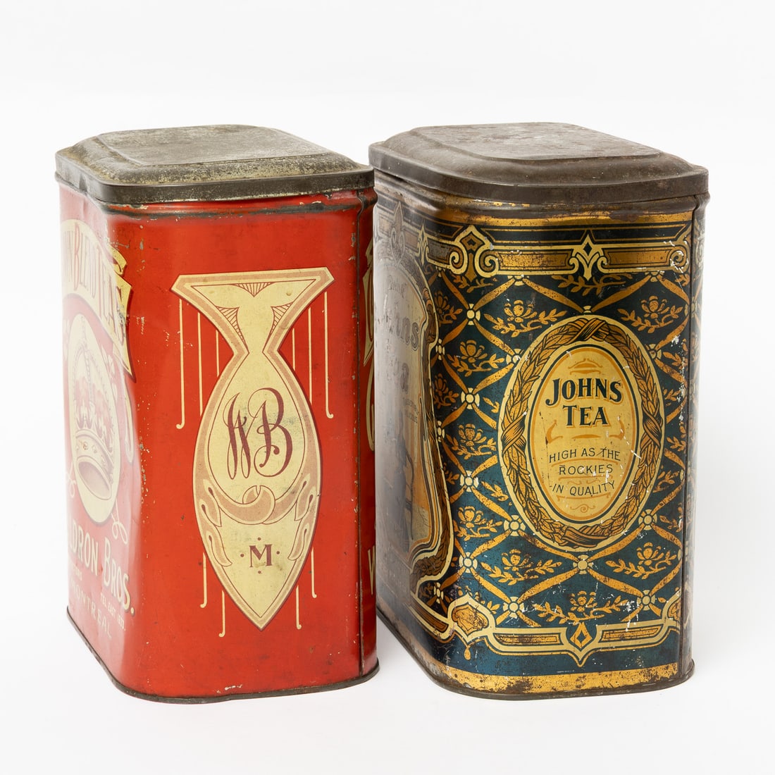 J. Johns, Peterboro and Crown Blend, Montreal Tea Tins - 2