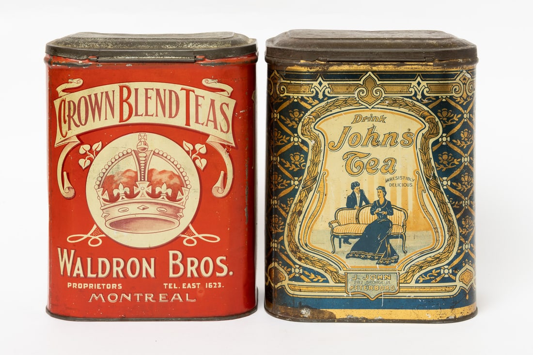 J. Johns, Peterboro and Crown Blend, Montreal Tea Tins - 3