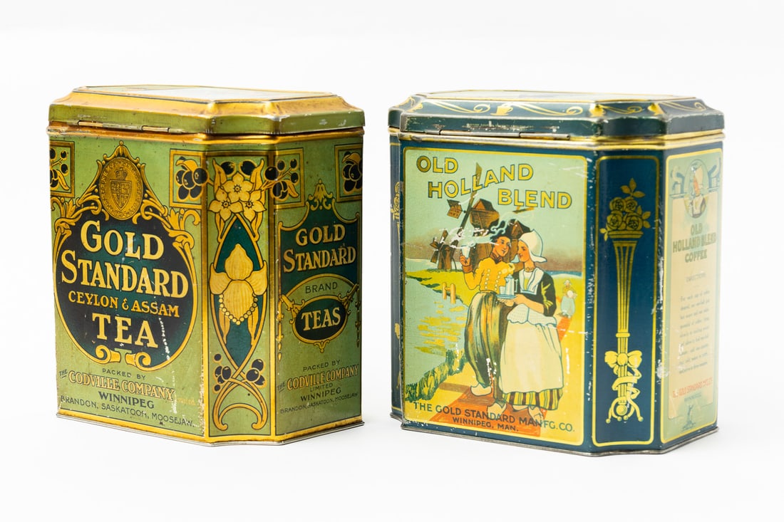 Old Holland Blend and Gold Standard Winnipeg Tea Tins - 3