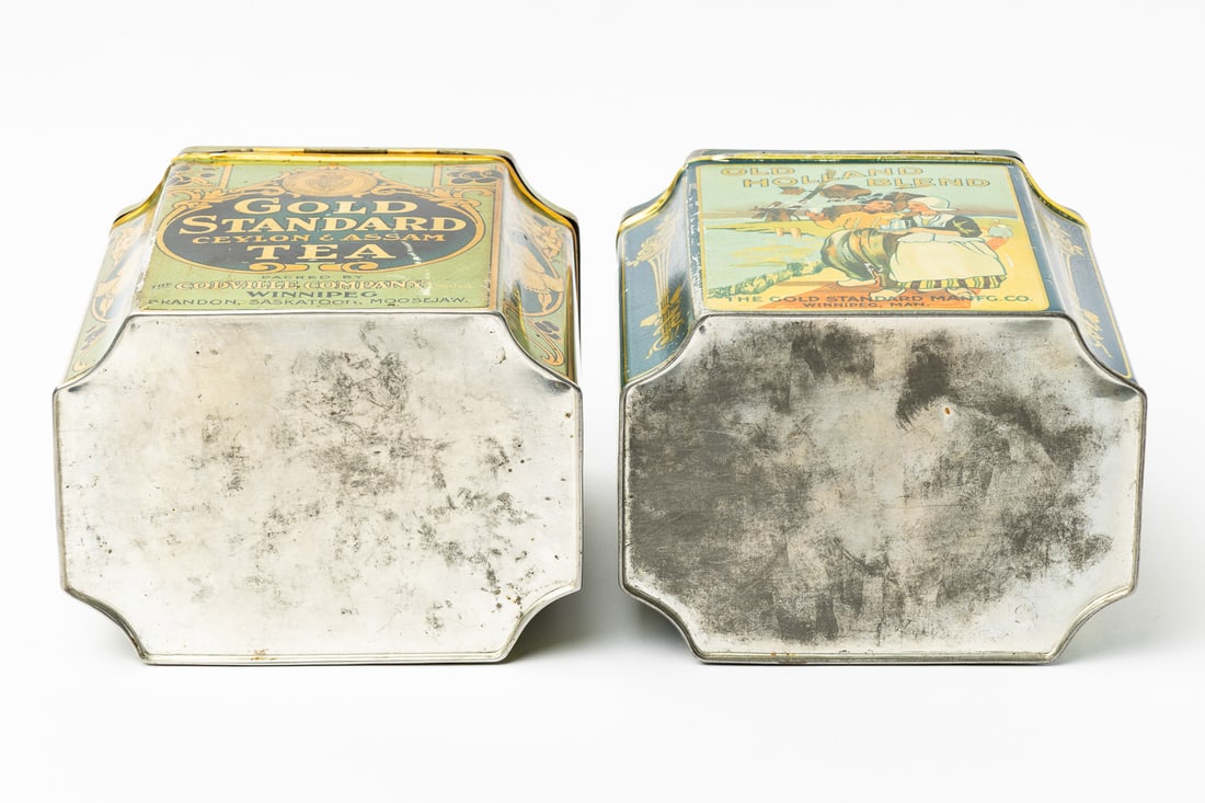 Old Holland Blend and Gold Standard Winnipeg Tea Tins - 5