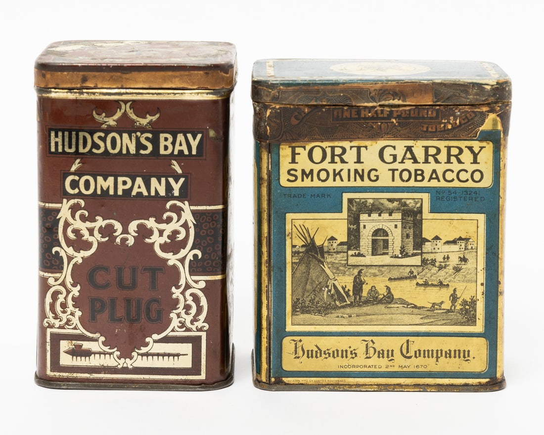 Hudson's Bay Fort Garry and Cut Plug Tobacco 1/2 LB Tins - 2