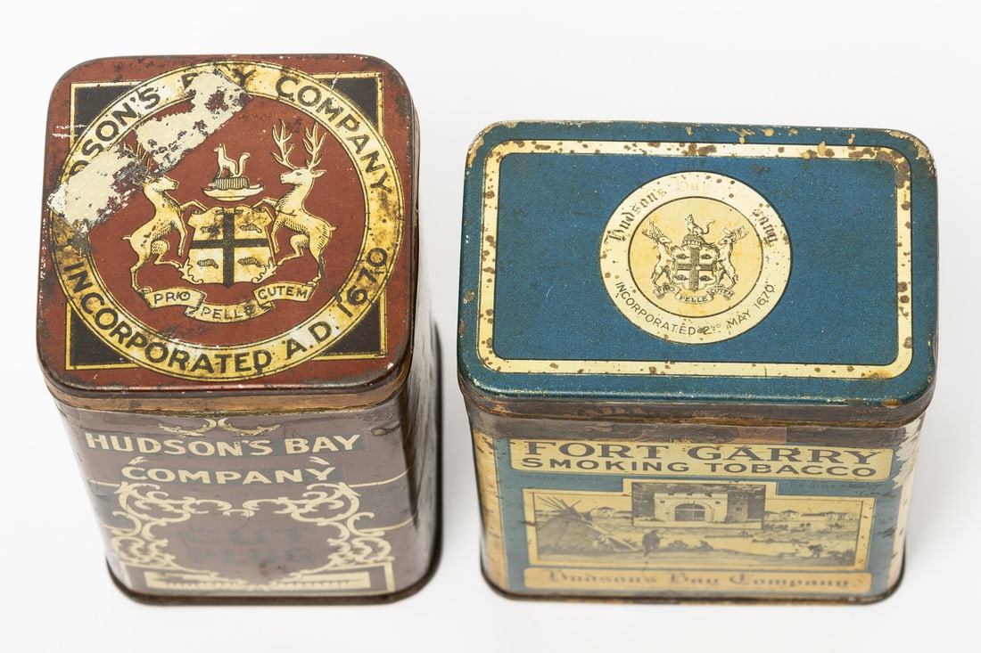Hudson's Bay Fort Garry and Cut Plug Tobacco 1/2 LB Tins - 6