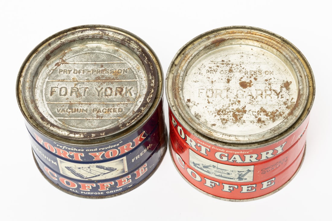 Hudson's Bay Co. Fort Garry and Fort York Coffee and Darjeeling Tea Tins - 11