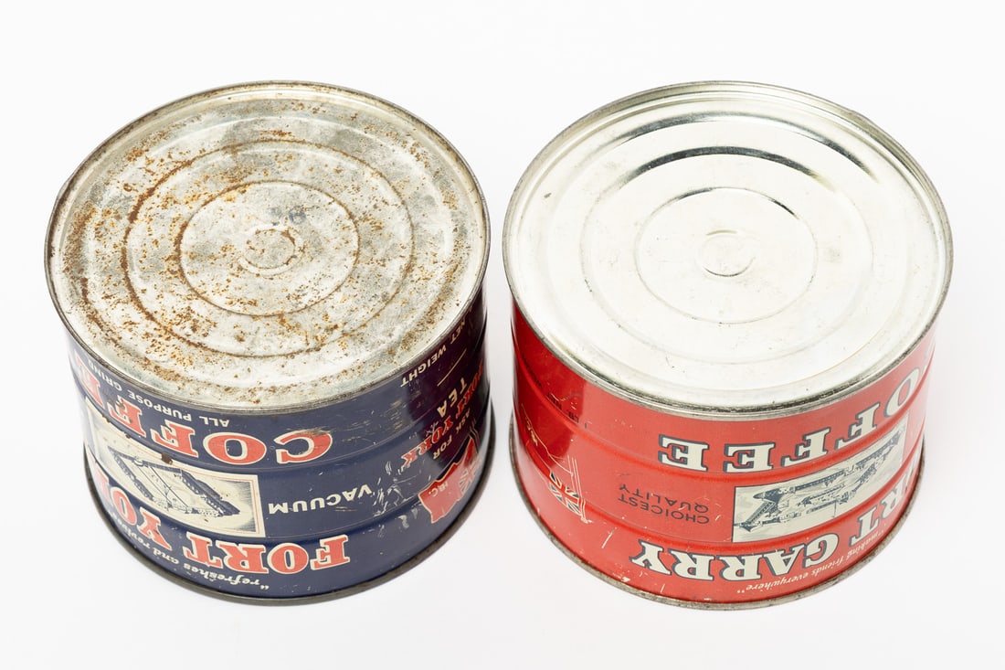 Hudson's Bay Co. Fort Garry and Fort York Coffee and Darjeeling Tea Tins - 12