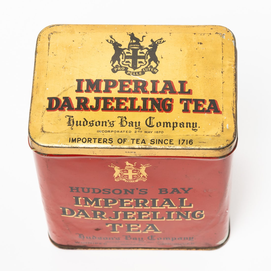 Hudson's Bay Co. Fort Garry and Fort York Coffee and Darjeeling Tea Tins - 6