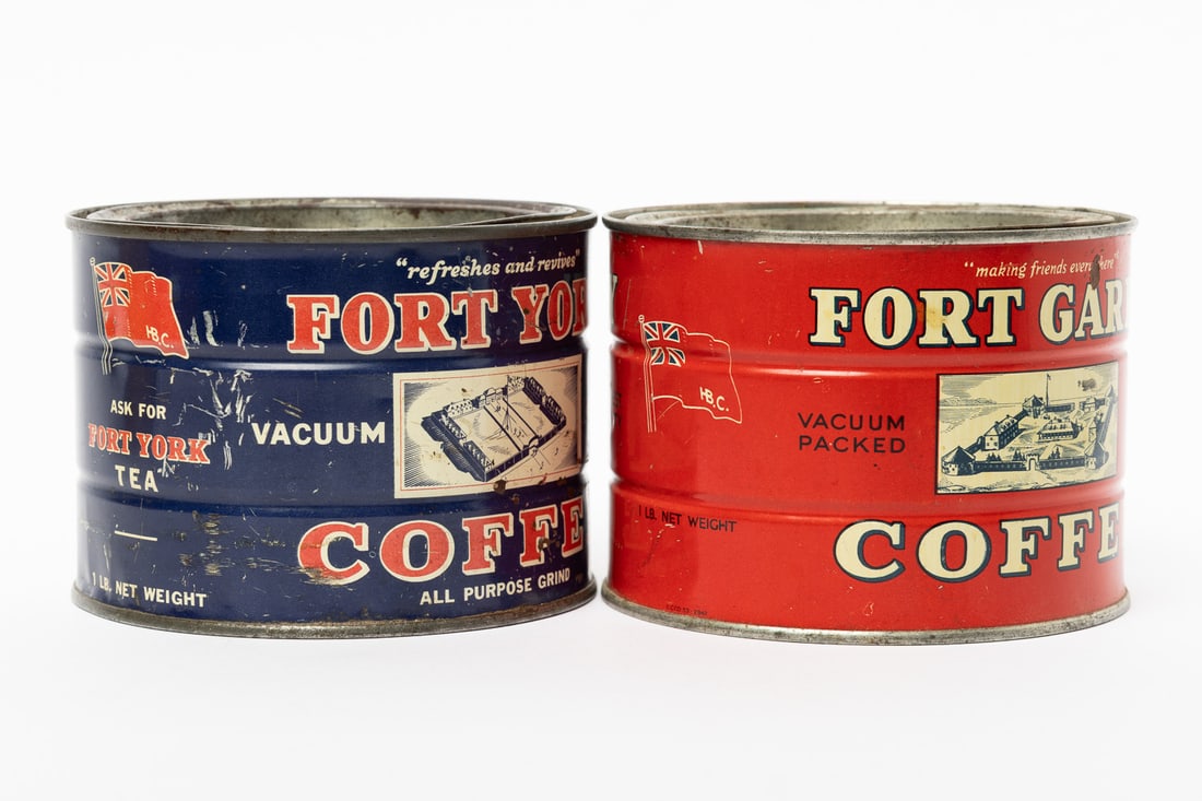 Hudson's Bay Co. Fort Garry and Fort York Coffee and Darjeeling Tea Tins - 9