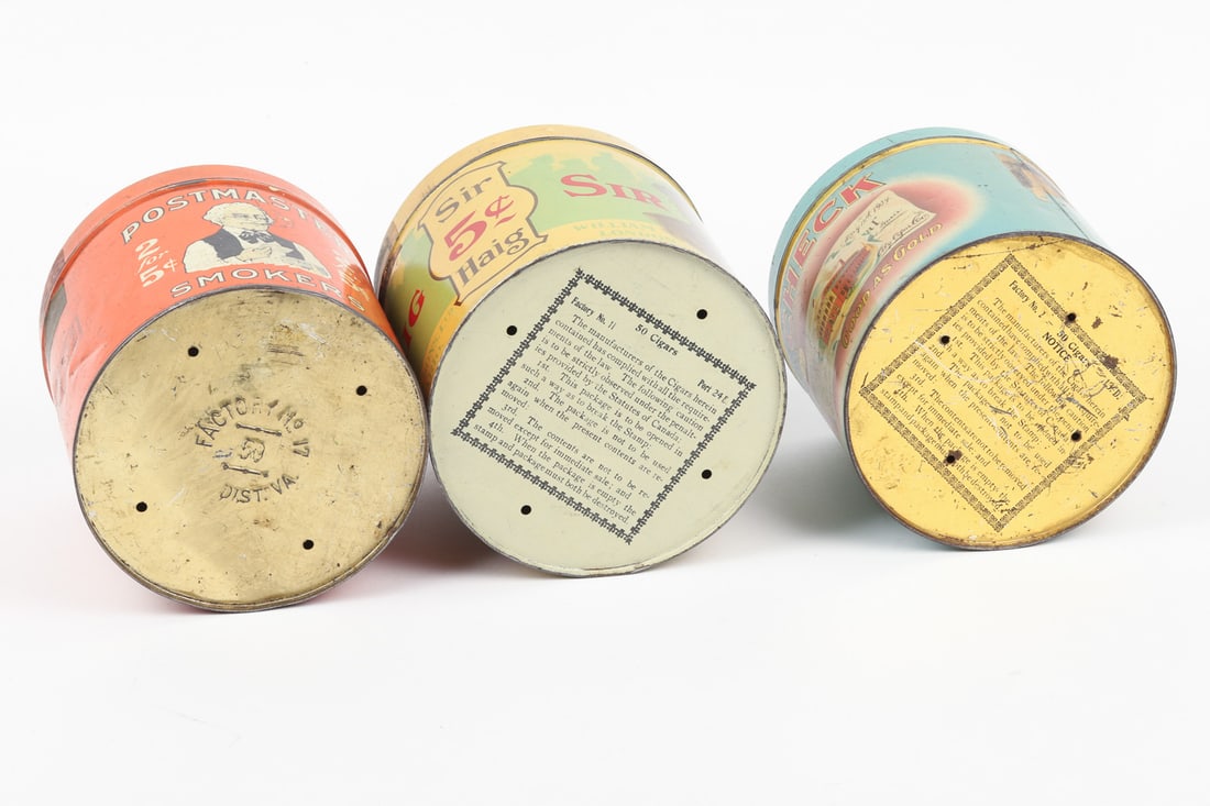 Postmaster, Check and Sir Haig Tobacco Canisters - 7