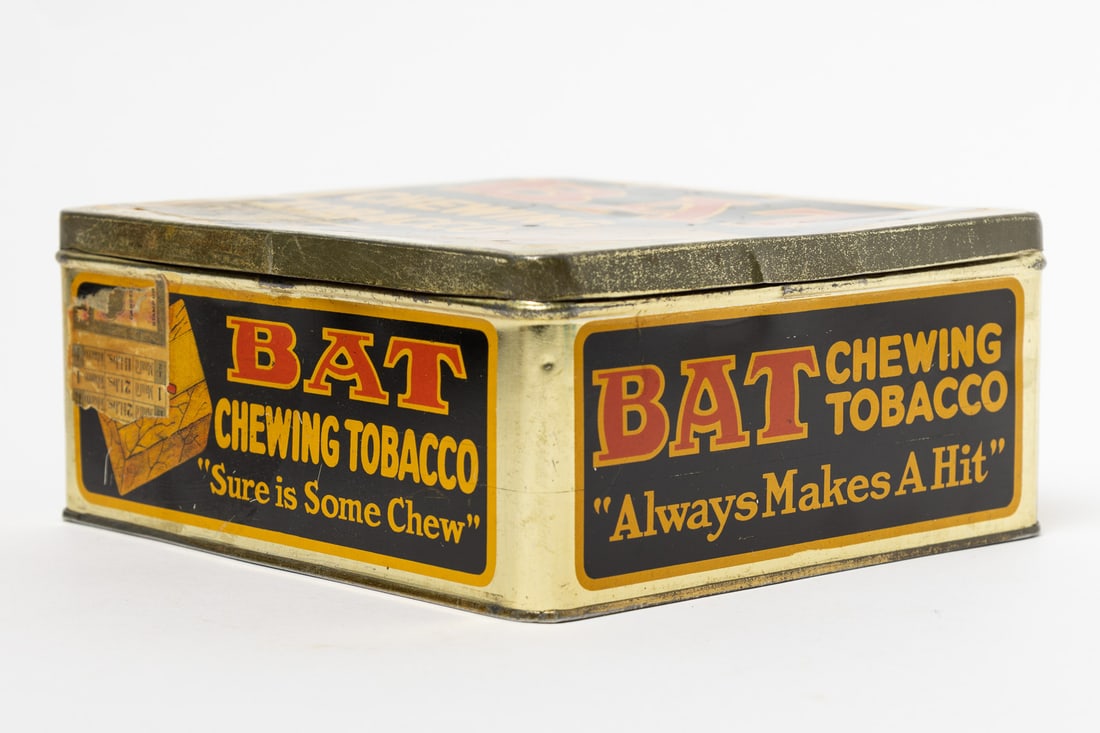 Bat and Chicago Cubs Chewing Tobacco Box and Canisters - 12