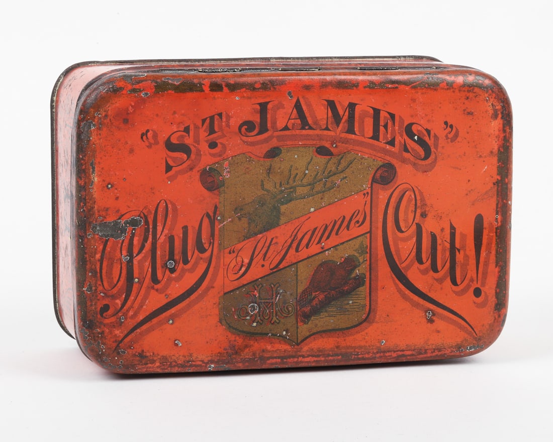 Early St. James Cut Plug Tobacco Tin - 2