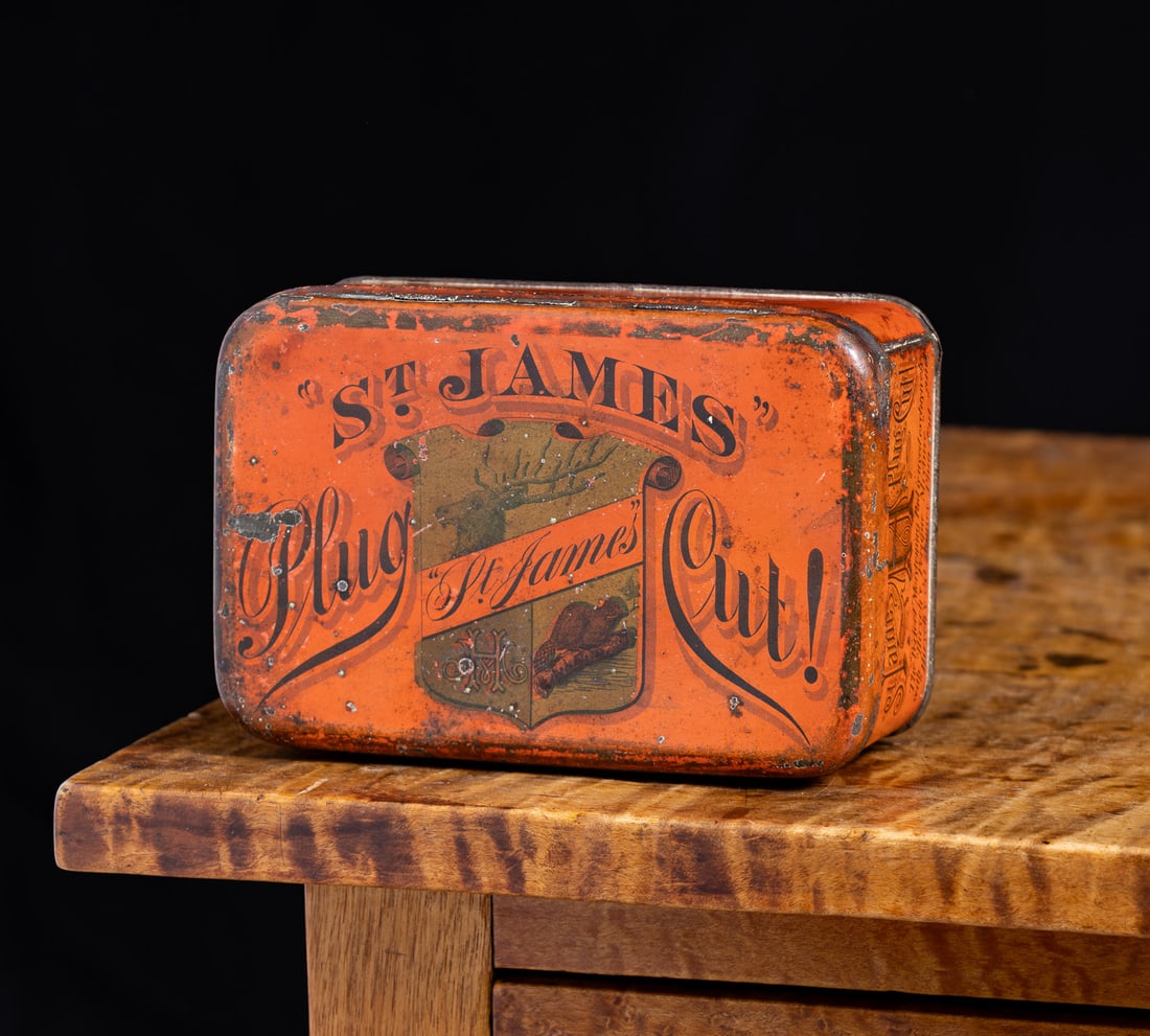 Early St. James Cut Plug Tobacco Tin - 9
