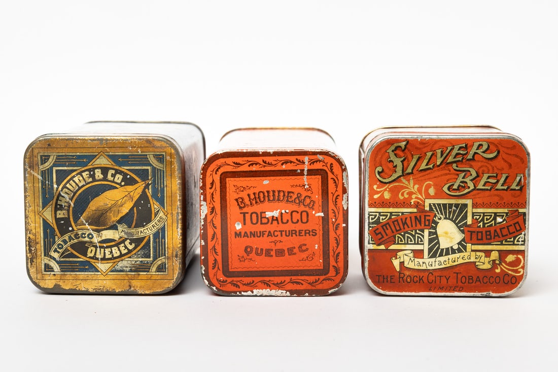 Golden Leaf, Silver Bell and Patriot Tobacco Tins and Canister - 7