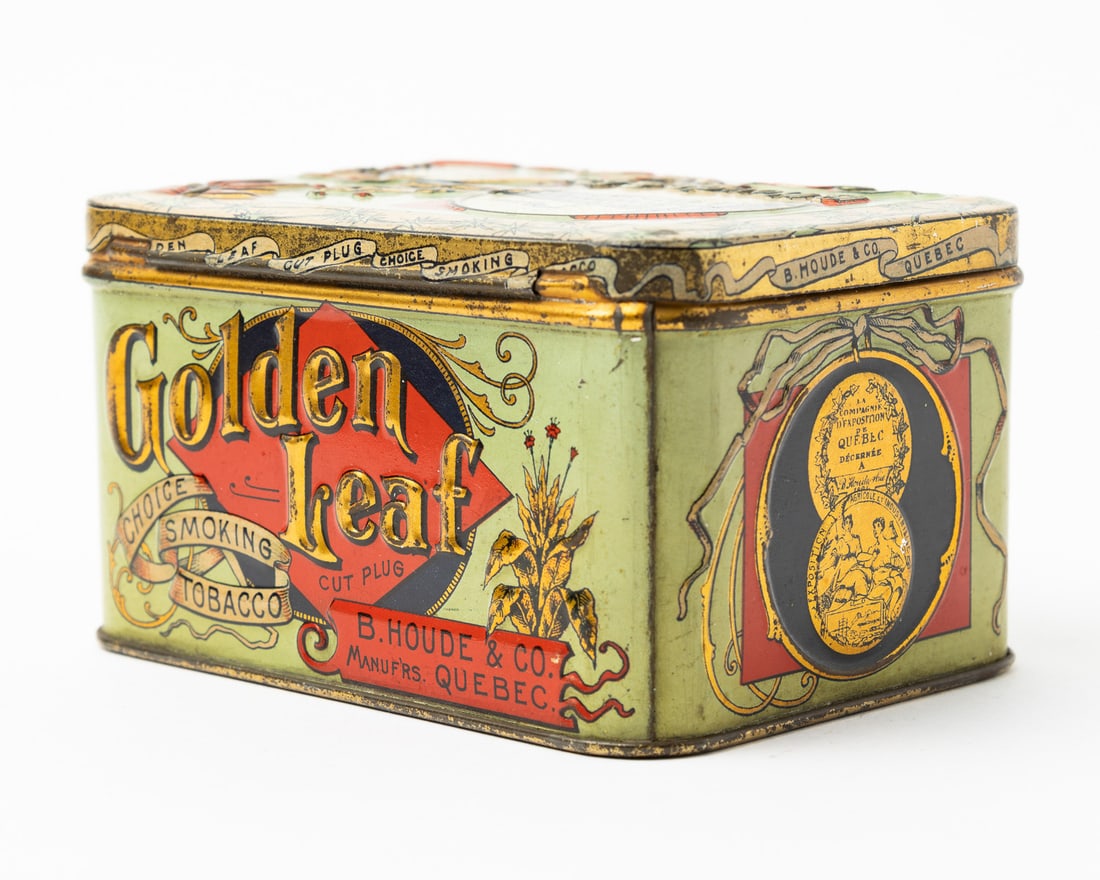 B. Houde & Co. Golden Leaf, Kodak and Champaign Tobacco Tins - 4
